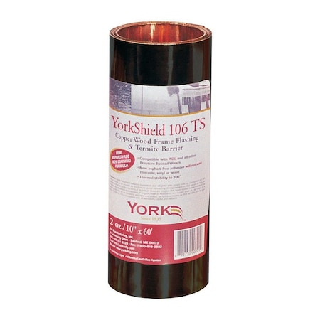 York York 106 TS 10 in. W X 720 in. L Copper Flashing Copper RESYS0210